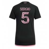 Maglia Calcio Inter Miami Sergio Busquets #5 Seconda Divisa Donna 2024-25 Manica Corta